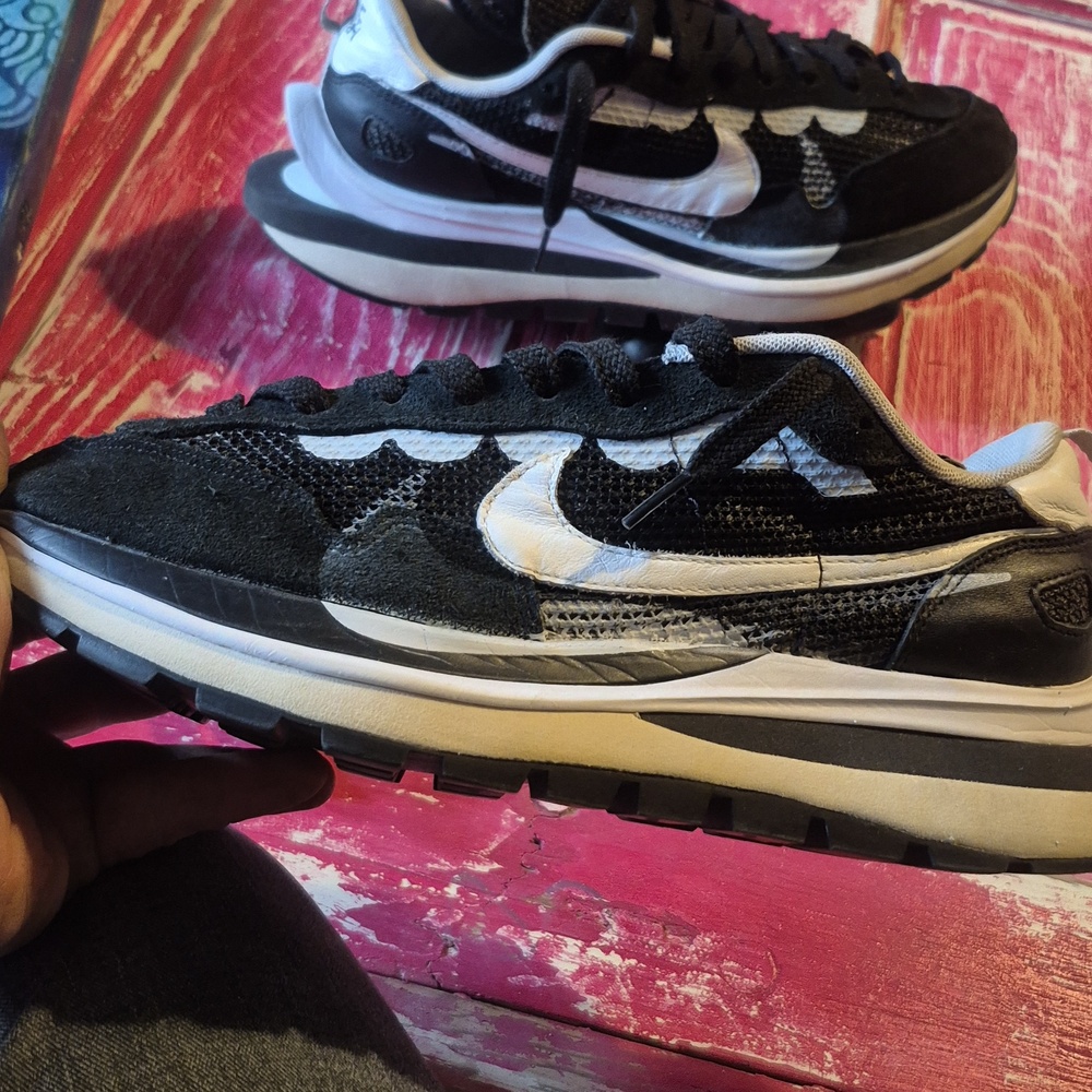Nike × Sacai ×Vaporwaffle. Black/white Size 12